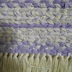 HAND LOOMED TWINNED RAG RUG
